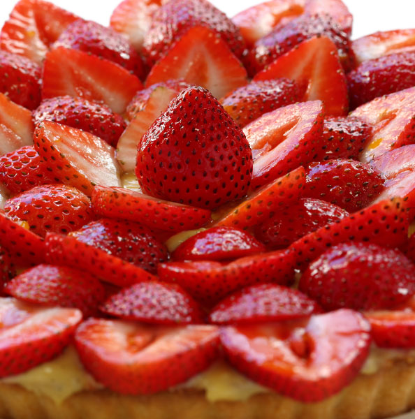 Tarte aux fraises faite maison